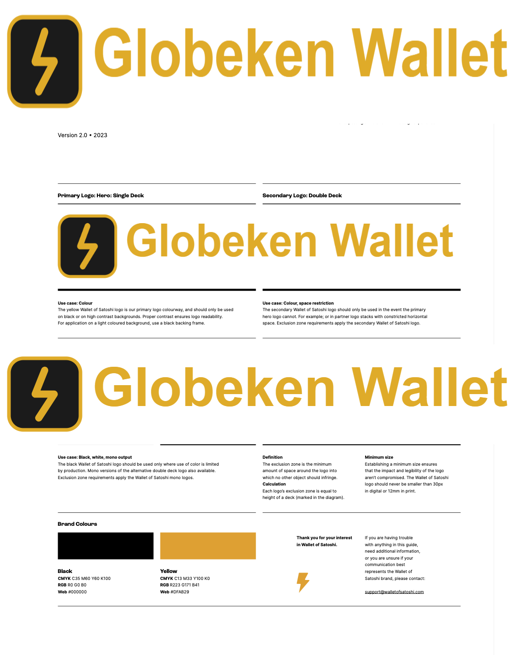 Globeken Wallet Branding